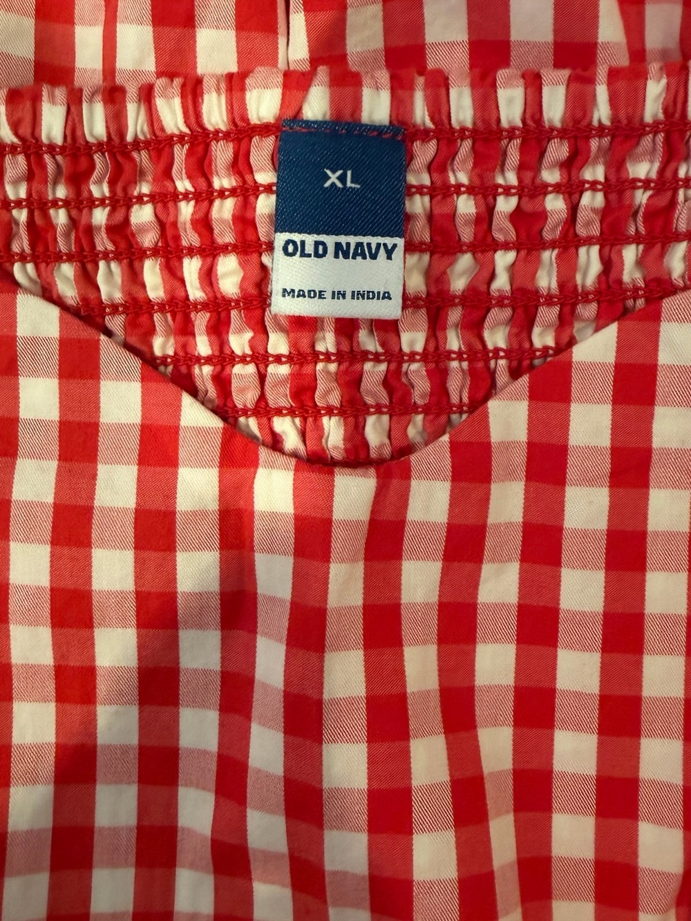 Old Navy Red and White Gingham Mini Sundress - NWT - Picture 4 of 6